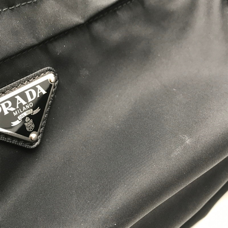 【中古品】【メンズ】 PRADA プラダ RE NYLON SHOULDER BAG BLACK ナイロンショルダーバッグ カバン カラーブラック 180-260626-ky-92-fuzh 万代Net店