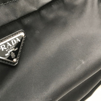 【中古品】【メンズ】 PRADA プラダ RE NYLON SHOULDER BAG BLACK ナイロンショルダーバッグ カバン カラーブラック 180-260626-ky-92-fuzh 万代Net店