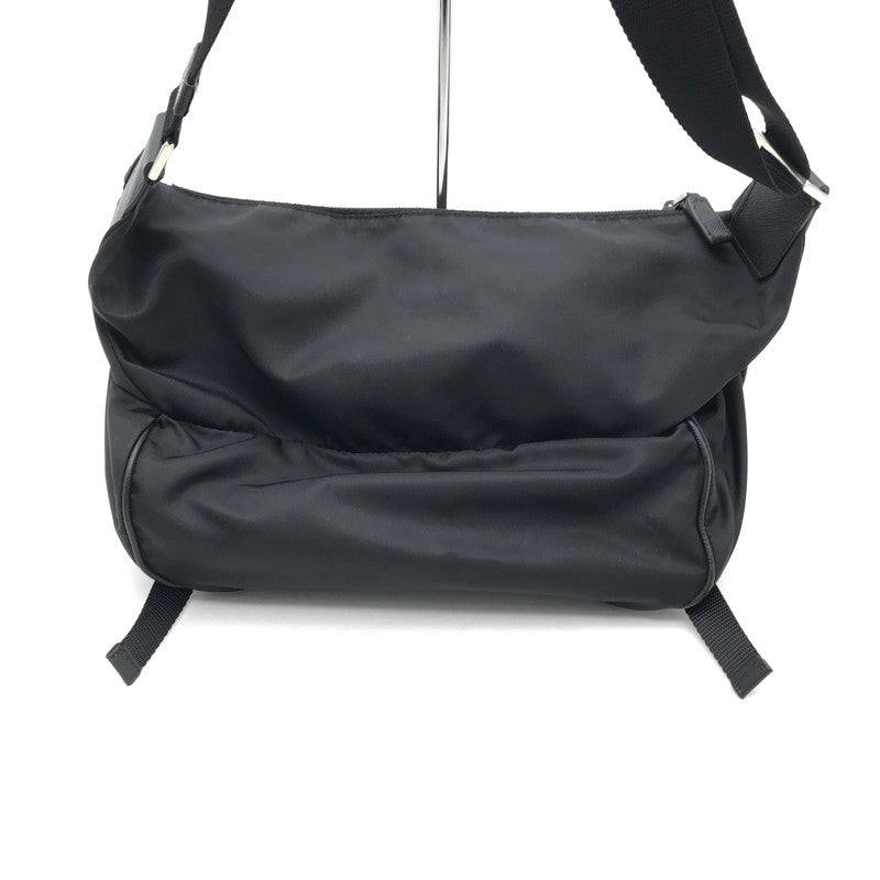 【中古品】【メンズ】 PRADA プラダ RE NYLON SHOULDER BAG BLACK ナイロンショルダーバッグ カバン カラーブラック 180-260626-ky-92-fuzh 万代Net店