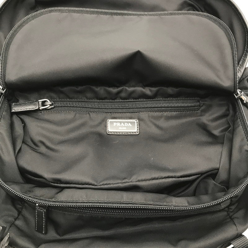 【中古品】【メンズ】 PRADA プラダ RE NYLON SHOULDER BAG BLACK ナイロンショルダーバッグ カバン カラーブラック 180-260626-ky-92-fuzh 万代Net店