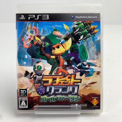 【中古品】 PS3 ラチェット＆クランク オールフォーワン プレステ3 ゲームソフト 動作確認済 取説に傷みあり [CERO区分_A / 全年齢対象商品] 023-260621-io-08-fuzh 万代Net店