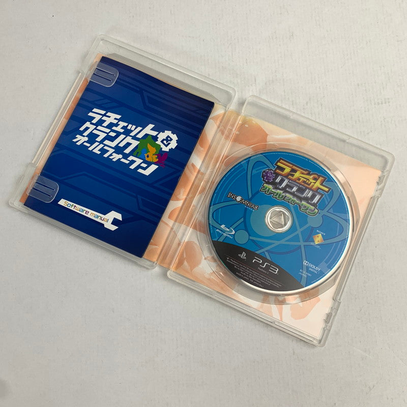 【中古品】 PS3 ラチェット＆クランク オールフォーワン プレステ3 ゲームソフト 動作確認済 取説に傷みあり [CERO区分_A / 全年齢対象商品] 023-260621-io-08-fuzh 万代Net店