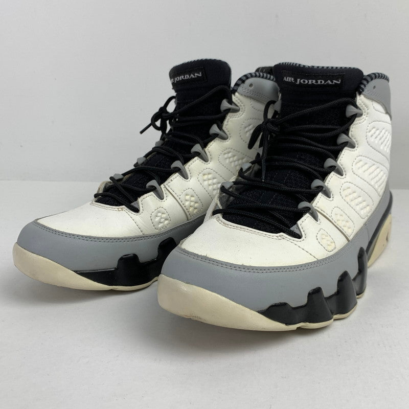 【中古品】【メンズ】 NIKE ナイキ 302370-106 AIR JORDAN 9 RETRO エアジョーダン9 レトロ BARONS WHITE SIZE:27.5cm スニーカー 靴 160-260618-ky-04-fuzh 万代Net店