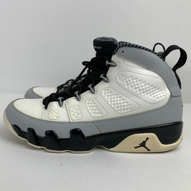 【中古品】【メンズ】 NIKE ナイキ 302370-106 AIR JORDAN 9 RETRO エアジョーダン9 レトロ BARONS WHITE SIZE:27.5cm スニーカー 靴 160-260618-ky-04-fuzh 万代Net店