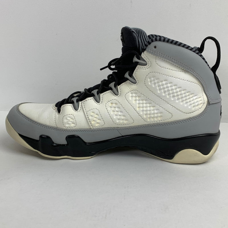 【中古品】【メンズ】 NIKE ナイキ 302370-106 AIR JORDAN 9 RETRO エアジョーダン9 レトロ BARONS WHITE SIZE:27.5cm スニーカー 靴 160-260618-ky-04-fuzh 万代Net店