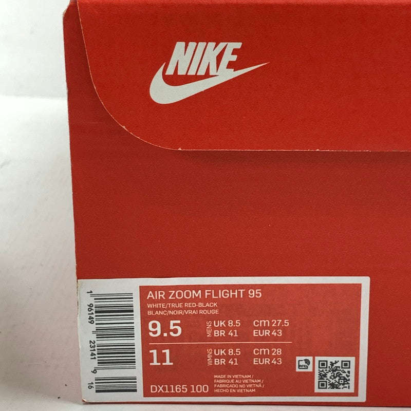 【中古品】【メンズ】 NIKE ナイキ DX1165-100 AIR ZOOM FLIGHT 95 エアズームフライト 95 カラーRED.WHITE SIZE:27.5cm 箱付属 スニーカー 靴 160-260618-ky-10-fuzh 万代Net店