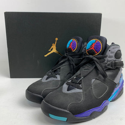 【中古品】【メンズ】 NIKE ナイキ305381-025 AIR JORDAN 8 RETRO エアジョーダン8 レトロ ”AQUA" カラー BLACK SIZE:27.0 スニーカー 靴 160-260618-ky-07-fuzh 万代Net店