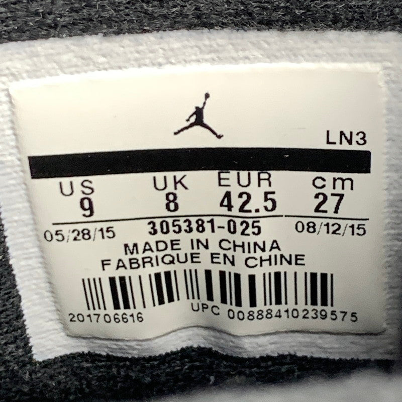【中古品】【メンズ】 NIKE ナイキ305381-025 AIR JORDAN 8 RETRO エアジョーダン8 レトロ ”AQUA" カラー BLACK SIZE:27.0 スニーカー 靴 160-260618-ky-07-fuzh 万代Net店