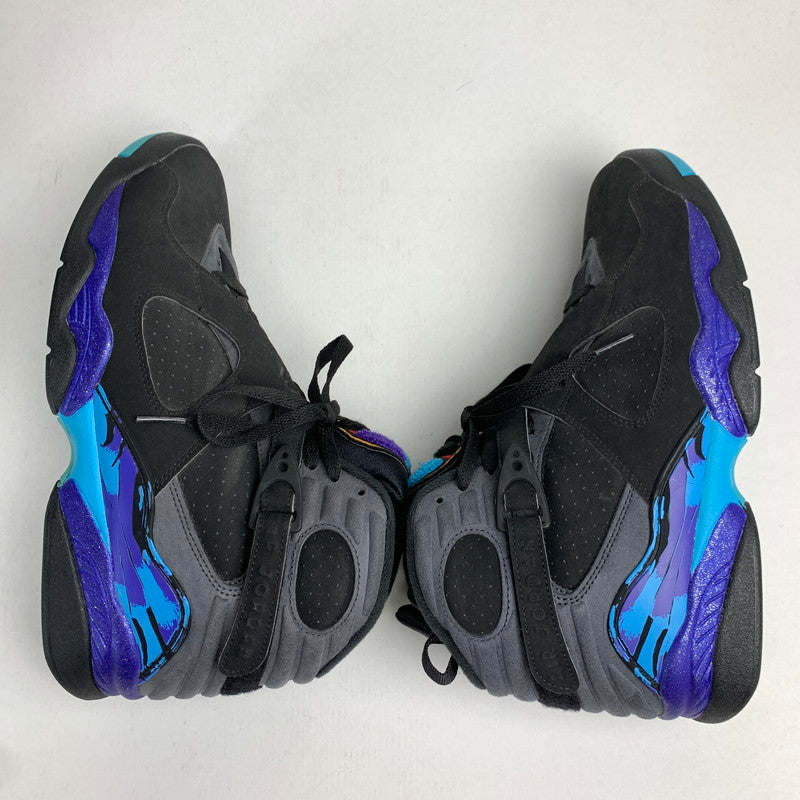 【中古品】【メンズ】 NIKE ナイキ305381-025 AIR JORDAN 8 RETRO エアジョーダン8 レトロ ”AQUA" カラー BLACK SIZE:27.0 スニーカー 靴 160-260618-ky-07-fuzh 万代Net店