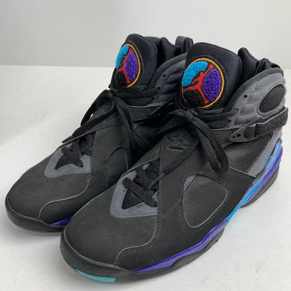 【中古品】【メンズ】 NIKE ナイキ305381-025 AIR JORDAN 8 RETRO エアジョーダン8 レトロ ”AQUA" カラー BLACK SIZE:27.0 スニーカー 靴 160-260618-ky-07-fuzh 万代Net店