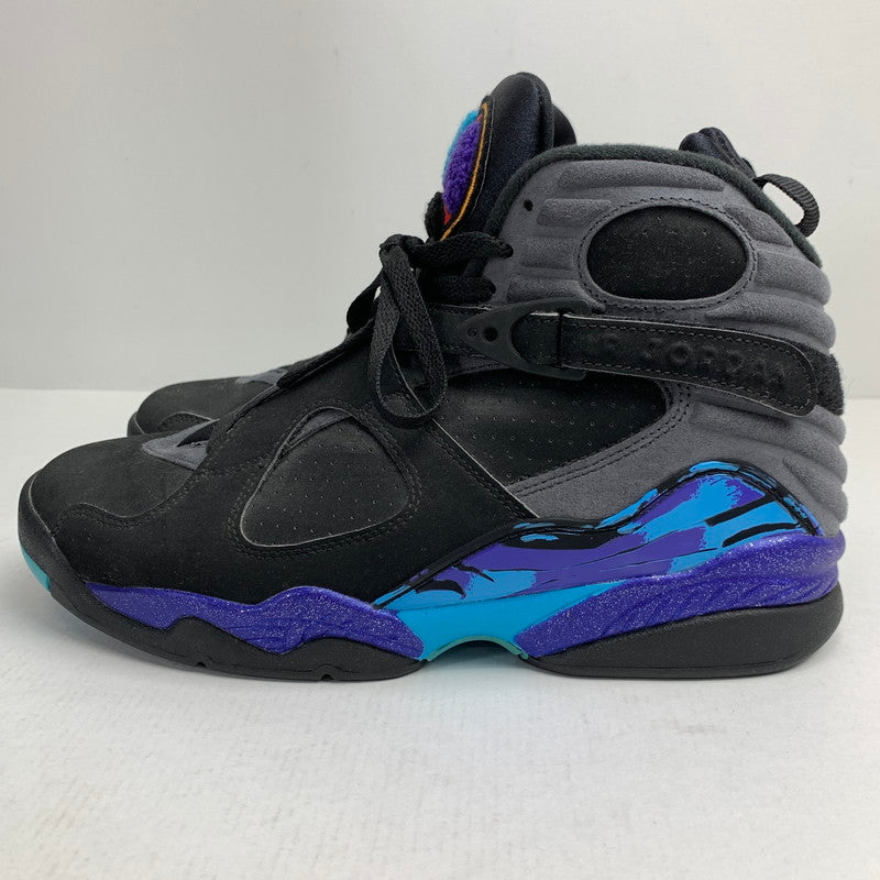 【中古品】【メンズ】 NIKE ナイキ305381-025 AIR JORDAN 8 RETRO エアジョーダン8 レトロ ”AQUA" カラー BLACK SIZE:27.0 スニーカー 靴 160-260618-ky-07-fuzh 万代Net店