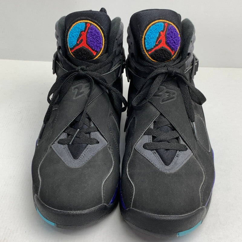 【中古品】【メンズ】 NIKE ナイキ305381-025 AIR JORDAN 8 RETRO エアジョーダン8 レトロ ”AQUA" カラー BLACK SIZE:27.0 スニーカー 靴 160-260618-ky-07-fuzh 万代Net店