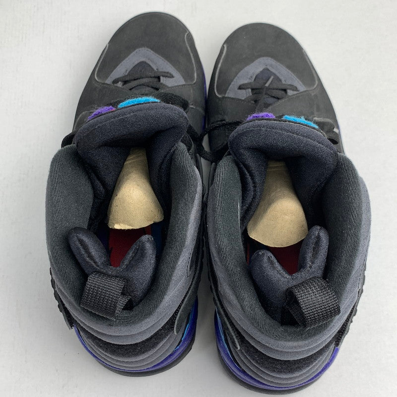 【中古品】【メンズ】 NIKE ナイキ305381-025 AIR JORDAN 8 RETRO エアジョーダン8 レトロ ”AQUA" カラー BLACK SIZE:27.0 スニーカー 靴 160-260618-ky-07-fuzh 万代Net店