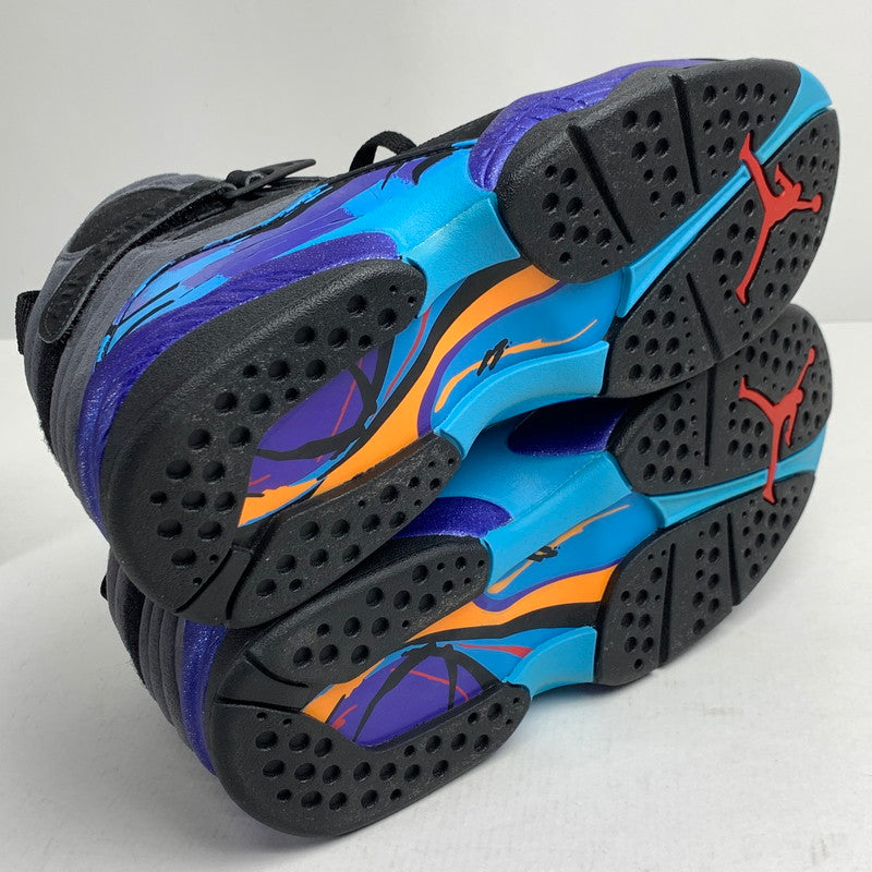 【中古品】【メンズ】 NIKE ナイキ305381-025 AIR JORDAN 8 RETRO エアジョーダン8 レトロ ”AQUA" カラー BLACK SIZE:27.0 スニーカー 靴 160-260618-ky-07-fuzh 万代Net店