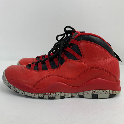 【中古品】【メンズ】 NIKE ナイキAIR JORDAN 10 RETRO エアジョーダン10 レトロ 30TH カラー RED SIZE:27.5cm 705178-601 スニーカー 靴 160-260618-ky-01-fuzh 万代Net店
