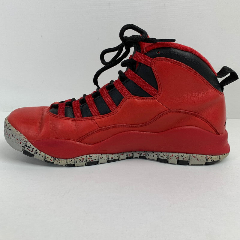 【中古品】【メンズ】 NIKE ナイキAIR JORDAN 10 RETRO エアジョーダン10 レトロ 30TH カラー RED SIZE:27.5cm 705178-601 スニーカー 靴 160-260618-ky-01-fuzh 万代Net店