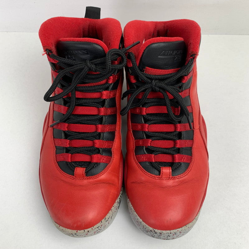 【中古品】【メンズ】 NIKE ナイキAIR JORDAN 10 RETRO エアジョーダン10 レトロ 30TH カラー RED SIZE:27.5cm 705178-601 スニーカー 靴 160-260618-ky-01-fuzh 万代Net店