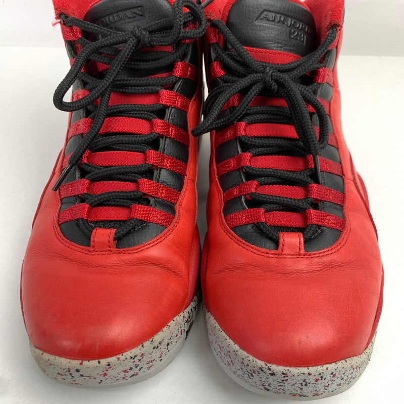 【中古品】【メンズ】 NIKE ナイキAIR JORDAN 10 RETRO エアジョーダン10 レトロ 30TH カラー RED SIZE:27.5cm 705178-601 スニーカー 靴 160-260618-ky-01-fuzh 万代Net店