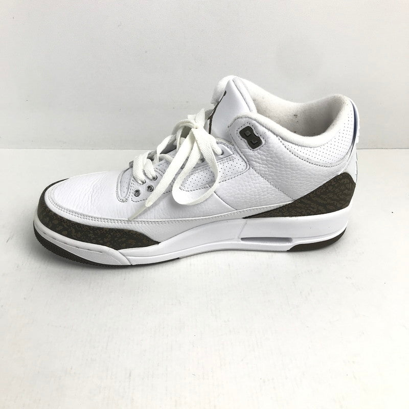 【中古品】【メンズ】 NIKE ナイキ AIR JORDAN 3 RETRO エアジョーダン3 レトロ 136064-122 DARK MOCHA-CHROME カラー WHITE SIZE:27.5cm スニーカー 靴 160-260618-ky-14-fuzh 万代Net店