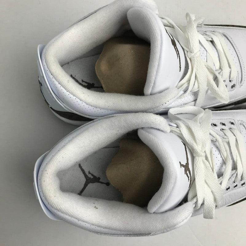 【中古品】【メンズ】 NIKE ナイキ AIR JORDAN 3 RETRO エアジョーダン3 レトロ 136064-122 DARK MOCHA-CHROME カラー WHITE SIZE:27.5cm スニーカー 靴 160-260618-ky-14-fuzh 万代Net店