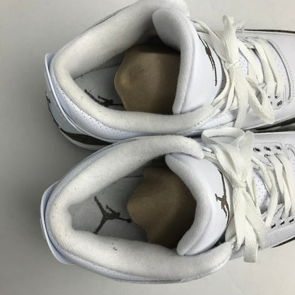 【中古品】【メンズ】 NIKE ナイキ AIR JORDAN 3 RETRO エアジョーダン3 レトロ 136064-122 DARK MOCHA-CHROME カラー WHITE SIZE:27.5cm スニーカー 靴 160-260618-ky-14-fuzh 万代Net店