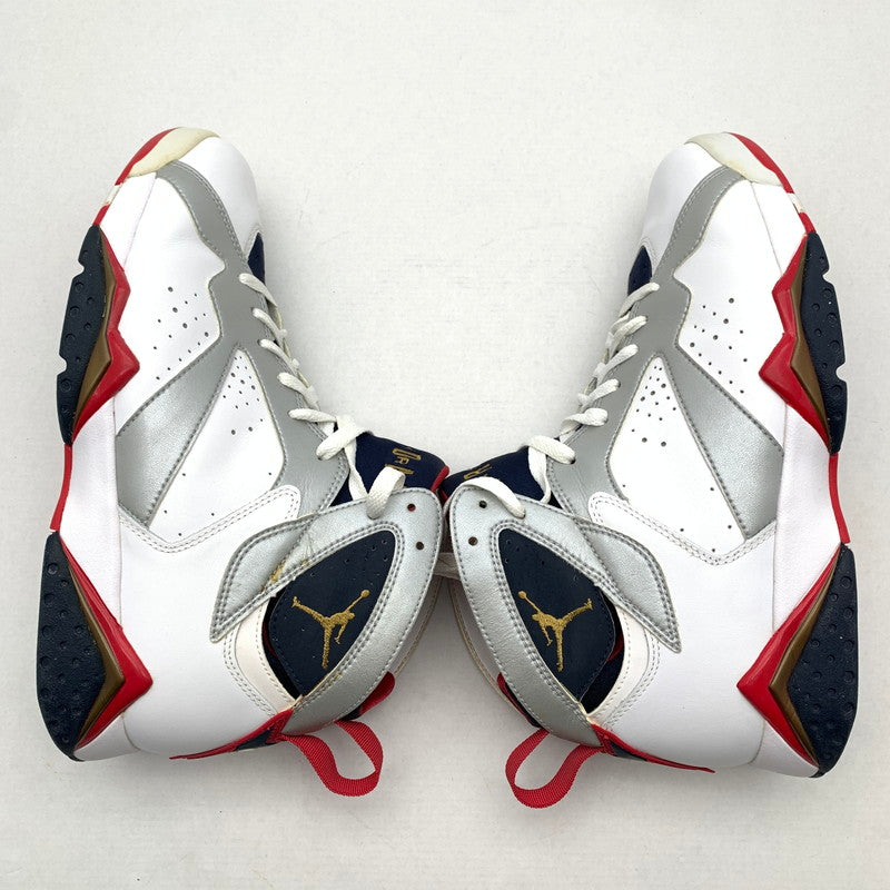 【中古品】【メンズ】 NIKE ナイキ 304775-135 AIR JORDAN 7 RETRO AJ7 OLYMPIC WHITE SIZE:27.5cm 黒タグ.箱付属 スニーカー 靴 汚れ・一部べたつきあり 160-260621-io-03-fuzh 万代Net店
