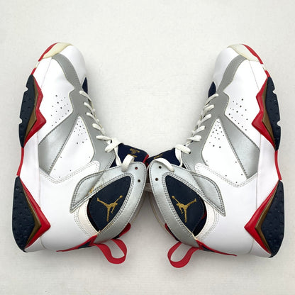 【中古品】【メンズ】 NIKE ナイキ 304775-135 AIR JORDAN 7 RETRO AJ7 OLYMPIC WHITE SIZE:27.5cm 黒タグ.箱付属 スニーカー 靴 汚れ・一部べたつきあり 160-260621-io-03-fuzh 万代Net店