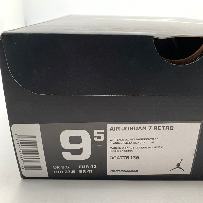 【中古品】【メンズ】 NIKE ナイキ 304775-135 AIR JORDAN 7 RETRO AJ7 OLYMPIC WHITE SIZE:27.5cm 黒タグ.箱付属 スニーカー 靴 汚れ・一部べたつきあり 160-260621-io-03-fuzh 万代Net店