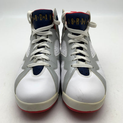 【中古品】【メンズ】 NIKE ナイキ 304775-135 AIR JORDAN 7 RETRO AJ7 OLYMPIC WHITE SIZE:27.5cm 黒タグ.箱付属 スニーカー 靴 汚れ・一部べたつきあり 160-260621-io-03-fuzh 万代Net店
