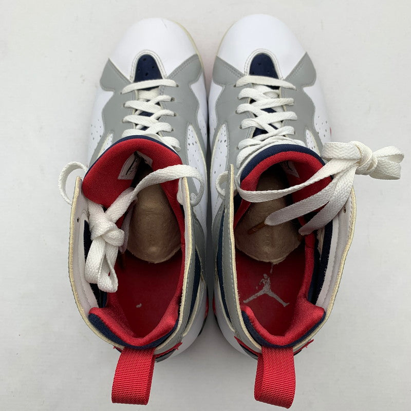 【中古品】【メンズ】 NIKE ナイキ 304775-135 AIR JORDAN 7 RETRO AJ7 OLYMPIC WHITE SIZE:27.5cm 黒タグ.箱付属 スニーカー 靴 汚れ・一部べたつきあり 160-260621-io-03-fuzh 万代Net店