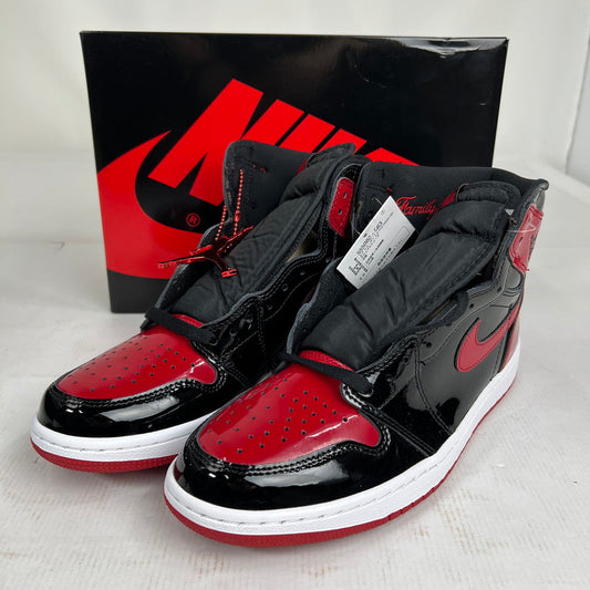 【中古美品】【メンズ】 NIKE ナイキ 555088-063 AIR JORDAN 1 HIGH OG " PATENT BREDエア ジョーダン 1 ハイ オージー パテント ブレッド靴 160-260619-mh-11-fuzh サイズ：27.5cm カラー：レッド ブラック 万代Net店