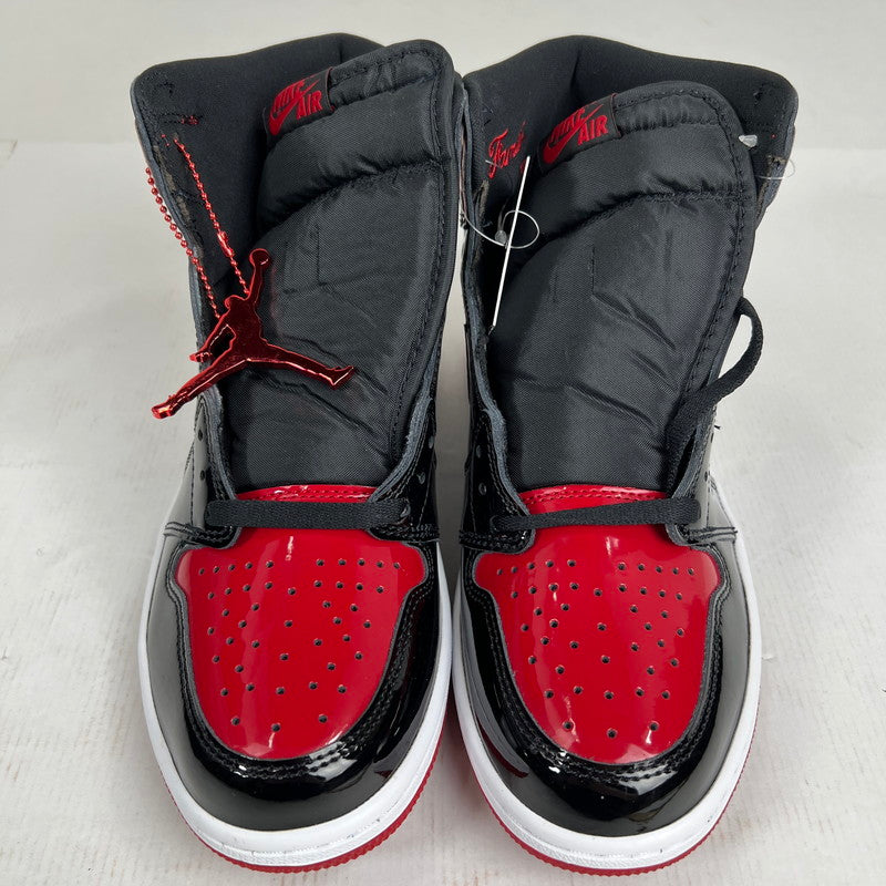 【中古美品】【メンズ】 NIKE ナイキ 555088-063 AIR JORDAN 1 HIGH OG " PATENT BREDエア ジョーダン 1 ハイ オージー パテント ブレッド靴 160-260619-mh-11-fuzh サイズ：27.5cm カラー：レッド ブラック 万代Net店