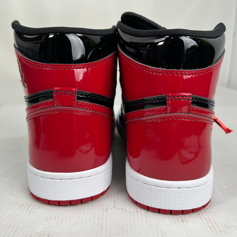 【中古美品】【メンズ】 NIKE ナイキ 555088-063 AIR JORDAN 1 HIGH OG " PATENT BREDエア ジョーダン 1 ハイ オージー パテント ブレッド靴 160-260619-mh-11-fuzh サイズ：27.5cm カラー：レッド ブラック 万代Net店