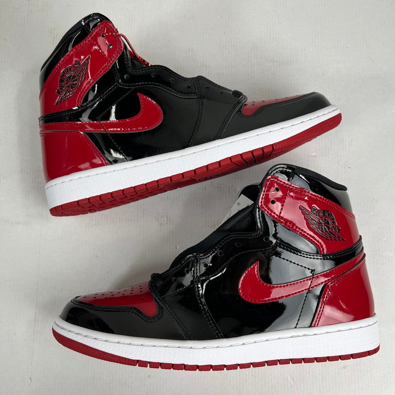 【中古美品】【メンズ】 NIKE ナイキ 555088-063 AIR JORDAN 1 HIGH OG " PATENT BREDエア ジョーダン 1 ハイ オージー パテント ブレッド靴 160-260619-mh-11-fuzh サイズ：27.5cm カラー：レッド ブラック 万代Net店