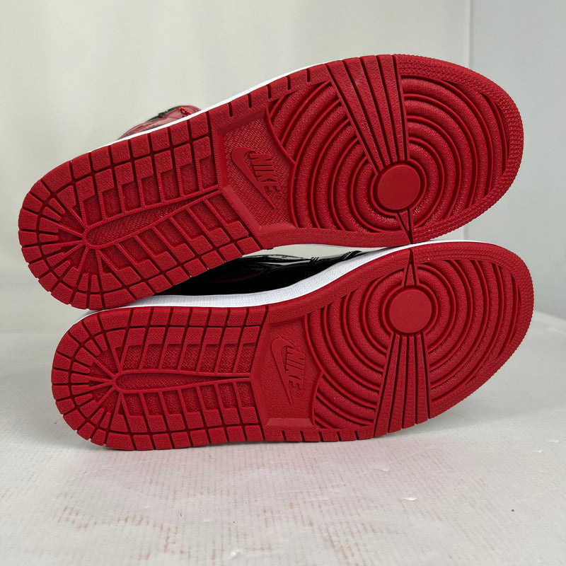 【中古美品】【メンズ】 NIKE ナイキ 555088-063 AIR JORDAN 1 HIGH OG " PATENT BREDエア ジョーダン 1 ハイ オージー パテント ブレッド靴 160-260619-mh-11-fuzh サイズ：27.5cm カラー：レッド ブラック 万代Net店