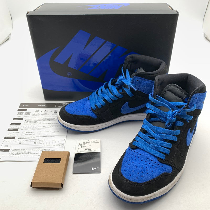 【中古品】【メンズ】 NIKE ナイキ DZ5485-042 AIR JORDAN 1 RETRO HIGH OG "ROYAL REIMAGINED" エアジョーダン 1 レトロ ハイ スニーカー 靴 160-260618-mh-23-fuzh サイズ：27.5cm カラー：ブラック ブルー 万代Net店