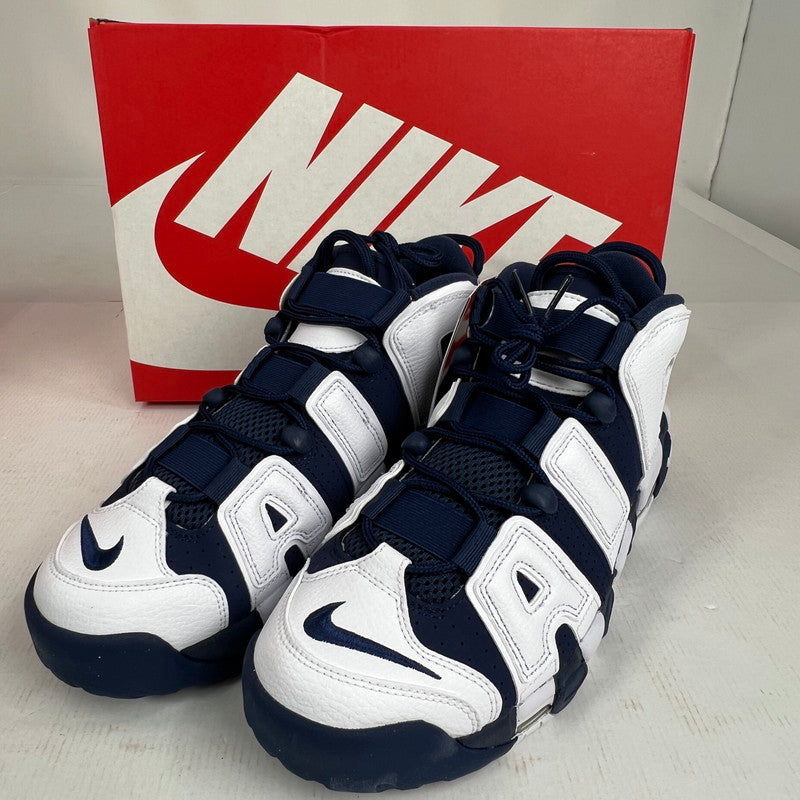 【中古美品】【メンズ】 NIKE ナイキ FQ8182-100 AIR MORE UPTEMPO 96 OLYMPIC エア モア アップテンポ 96 オリンピックスニーカー 靴 160-260619-mh-07-fuzh サイズ：27.5cm カラー：ネイビー ホワイト 万代Net店