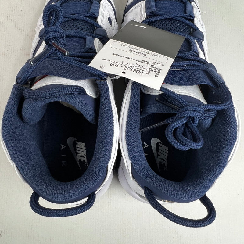 【中古美品】【メンズ】 NIKE ナイキ FQ8182-100 AIR MORE UPTEMPO 96 OLYMPIC エア モア アップテンポ 96 オリンピックスニーカー 靴 160-260619-mh-07-fuzh サイズ：27.5cm カラー：ネイビー ホワイト 万代Net店