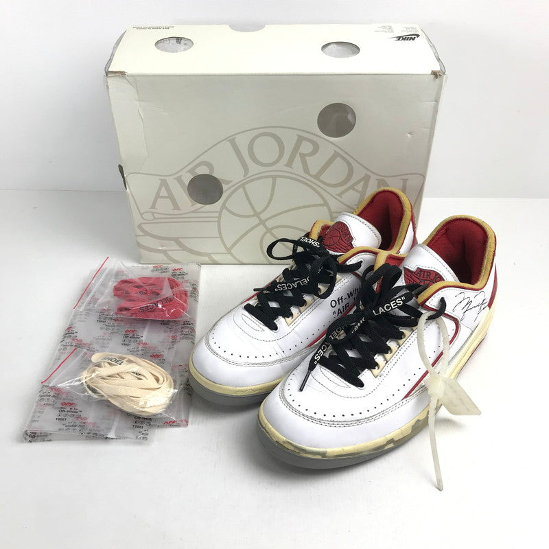 【中古品】【メンズ】 NIKE×OFF-WHITE ナイキ ×オフホワイト DJ4375-106 AIR JORDAN 2 RETRO LOW SP エアジョーダン2 レトロ WHITE SIZE:28.5cm スニーカー 靴 160-260618-ky-19-fuzh 万代Net店