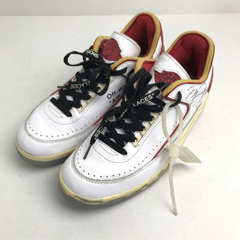 【中古品】【メンズ】 NIKE×OFF-WHITE ナイキ ×オフホワイト DJ4375-106 AIR JORDAN 2 RETRO LOW SP エアジョーダン2 レトロ WHITE SIZE:28.5cm スニーカー 靴 160-260618-ky-19-fuzh 万代Net店