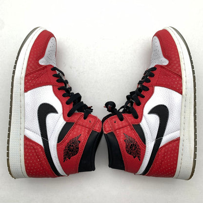 【中古品】【メンズ】 NIKE × SPIDERMAN ナイキ スパイダーマン 555088-602 AIR JORDAN１ORIGIN STORY "GYM RED WHITE PHOTO BLUE BLACK" エアジョーダン 1 スニーカー 靴 160-260618-mh-28-fuzh サイズ：27.5cm カラー：ホワイト レッド 万代Net店