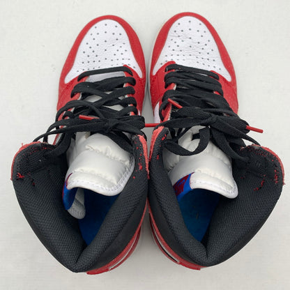 【中古品】【メンズ】 NIKE × SPIDERMAN ナイキ スパイダーマン 555088-602 AIR JORDAN１ORIGIN STORY "GYM RED WHITE PHOTO BLUE BLACK" エアジョーダン 1 スニーカー 靴 160-260618-mh-28-fuzh サイズ：27.5cm カラー：ホワイト レッド 万代Net店