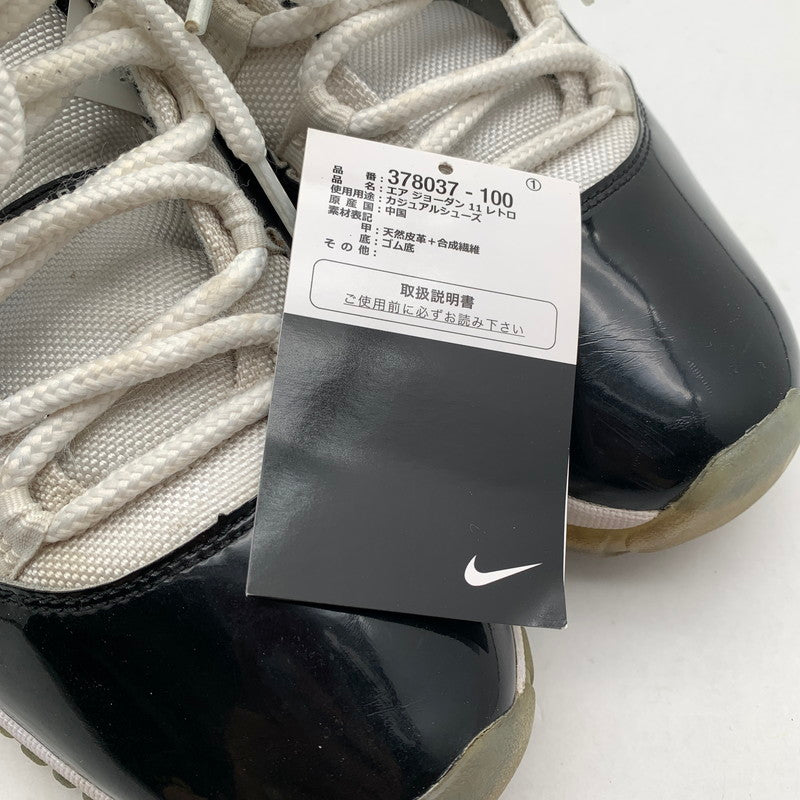 【中古品】【メンズ】 NIKE ナイキ 378037-100 AIR JORDAN 11 RETRO CONCORD エアジョーダン 11 レトロ スニーカー 靴 160-260618-mh-27-fuzh サイズ：27.5cm カラー：ホワイト 万代Net店