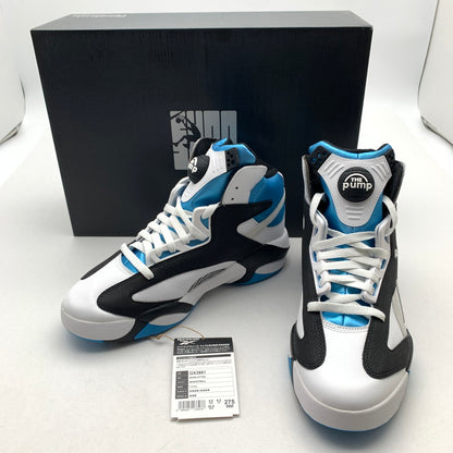 【中古美品】【メンズ】 REEBOK リーボック GX3881 SHAQ ATTAQ FOOTWARE WHITE CORE BLACK AZULE 22FW-S シャックアタック スニーカー 靴 162-260618-mh-30-fuzh サイズ：27.5cm カラー：ホワイト ブルー 万代Net店