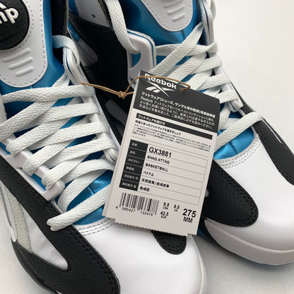 【中古美品】【メンズ】 REEBOK リーボック GX3881 SHAQ ATTAQ FOOTWARE WHITE CORE BLACK AZULE 22FW-S シャックアタック スニーカー 靴 162-260618-mh-30-fuzh サイズ：27.5cm カラー：ホワイト ブルー 万代Net店