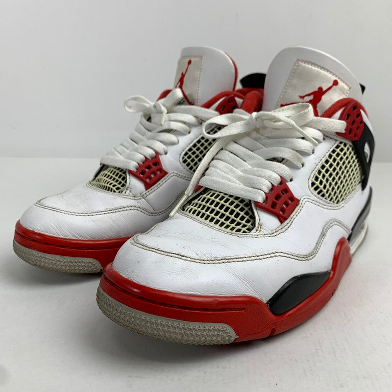 【中古品】【メンズ】 NIKE ナイキ DC7770-160 AIR JORDAN 4 RETRO エアジョーダン4 レトロ FIRE RED WHITE.RED SIZE:27.5cm スニーカー 靴 160-260618-ky-05-fuzh 万代Net店