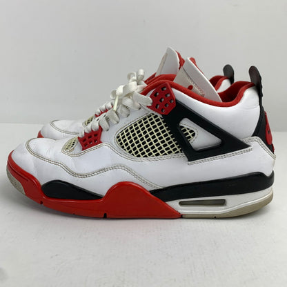 【中古品】【メンズ】 NIKE ナイキ DC7770-160 AIR JORDAN 4 RETRO エアジョーダン4 レトロ FIRE RED WHITE.RED SIZE:27.5cm スニーカー 靴 160-260618-ky-05-fuzh 万代Net店
