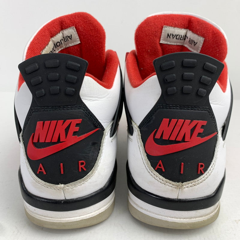 【中古品】【メンズ】 NIKE ナイキ DC7770-160 AIR JORDAN 4 RETRO エアジョーダン4 レトロ FIRE RED WHITE.RED SIZE:27.5cm スニーカー 靴 160-260618-ky-05-fuzh 万代Net店