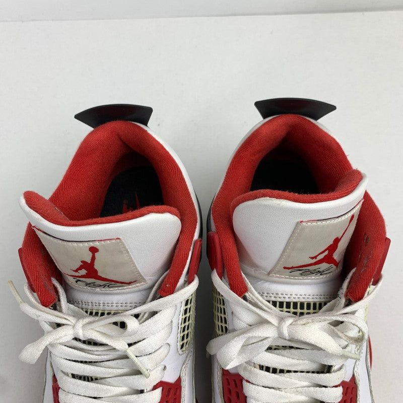 【中古品】【メンズ】 NIKE ナイキ DC7770-160 AIR JORDAN 4 RETRO エアジョーダン4 レトロ FIRE RED WHITE.RED SIZE:27.5cm スニーカー 靴 160-260618-ky-05-fuzh 万代Net店
