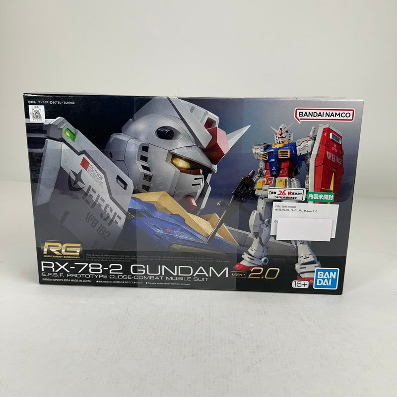 【中古品】 内装未開封 RG RX-78-2　ガンダムver2.0 ガンプラ プラモ プラモデル ※箱傷みあり 058-260814-io-39-fuzh 万代Net店